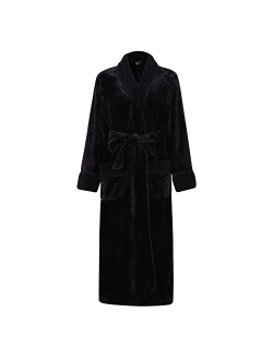 Richie House Women's Plush Soft Warm Fleece Bathrobe Robe RH1591