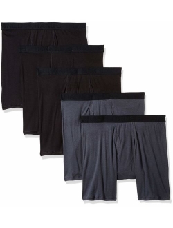 Ultimate Men's Cotton Solid 5-Pack Fashion Boxer Briefs