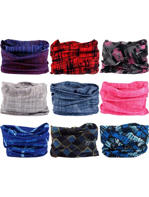 VANCROWN Headwear Wide Headbands Scarf Head Wrap Mask Neck Warmer