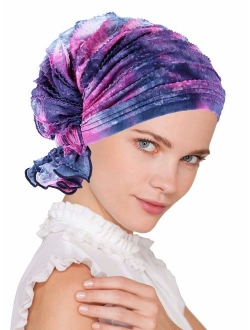 Turban Plus The Abbey Cap in Ruffle Fabric Chemo Caps Cancer Hats for Women