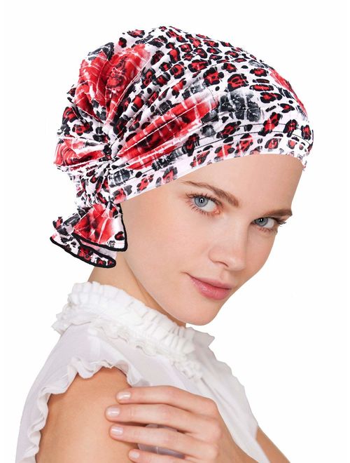 Turban Plus The Abbey Cap in Ruffle Fabric Chemo Caps Cancer Hats for Women