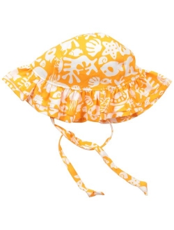 Flap Happy Baby Girls' UPF 50+ Double Ruffle Hat