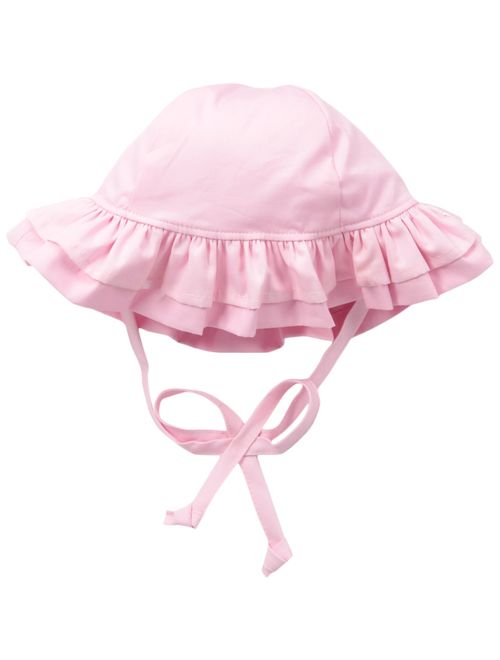 Flap Happy Baby Girls' UPF 50+ Double Ruffle Hat