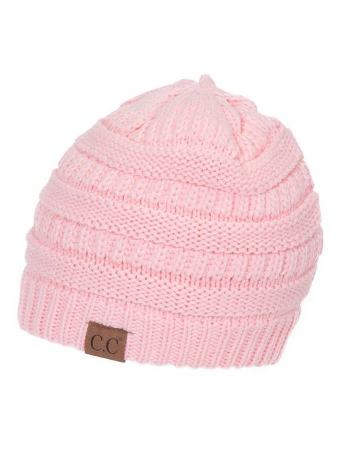 C.C Women's Thick Soft Knit Beanie Cap Hat