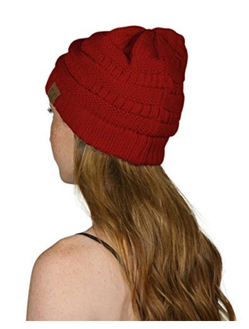 C.C Women's Thick Soft Knit Beanie Cap Hat