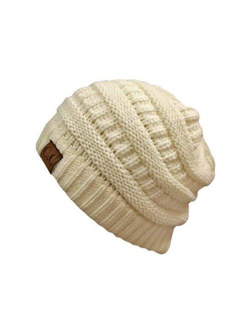 C.C Women's Thick Soft Knit Beanie Cap Hat