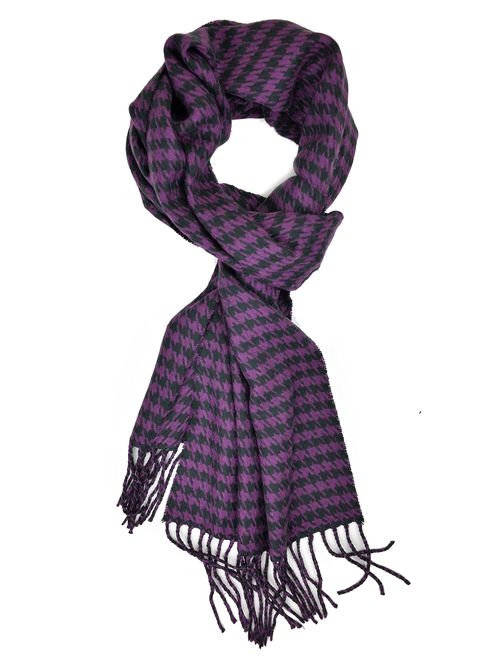 Plum Feathers Super Soft Luxurious Cashmere Feel Winter Scarf