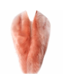 Dikoaina Extra Large Women's Faux Fur Collar for Winter Coat