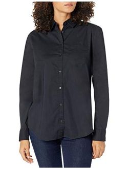 Women's Classic-Fit Long-Sleeve Poplin Shirt