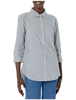 Women's Classic-Fit Long-Sleeve Poplin Shirt