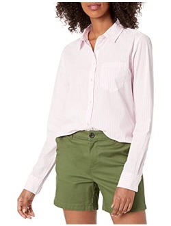 Women's Classic-Fit Long-Sleeve Poplin Shirt