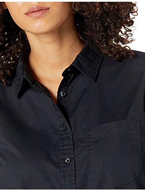 Amazon Essentials Women's Classic-Fit Long-Sleeve Poplin Shirt