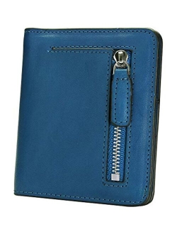 AINIMOER Small Leather Wallet for Women, Ladies Credit Card Holder RFID Blocking Women's Mini Bifold Pocket Purse