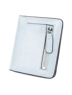 AINIMOER Small Leather Wallet for Women, Ladies Credit Card Holder RFID Blocking Women's Mini Bifold Pocket Purse