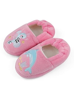 ESTAMICO Toddler Girls' Bunny Slipper Cartoon Rabbit Warm Winter House Shoes