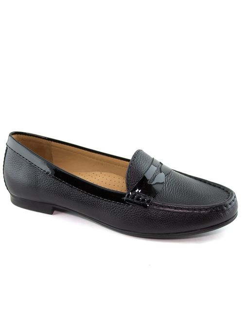 Driver Club USA Women's Genuine Leather Made in Brazil Greenwich Loafer