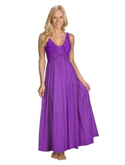 Shadowline Women's Silhouette 53 Inch Sleeveless Long Gown