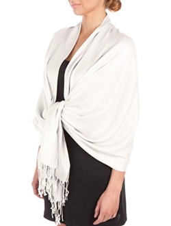 Sakkas Silky Solid Soft Pashmina Shawl Wrap Stole