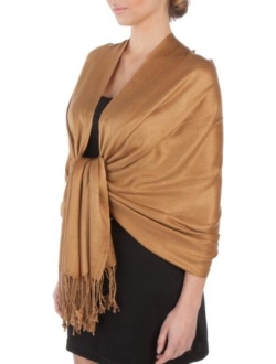 Sakkas Silky Solid Soft Pashmina Shawl Wrap Stole