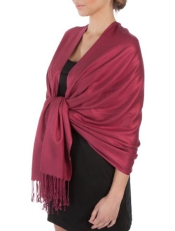 Sakkas Silky Solid Soft Pashmina Shawl Wrap Stole