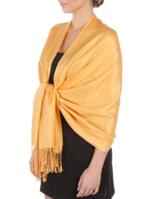 Sakkas Silky Solid Soft Pashmina Shawl Wrap Stole