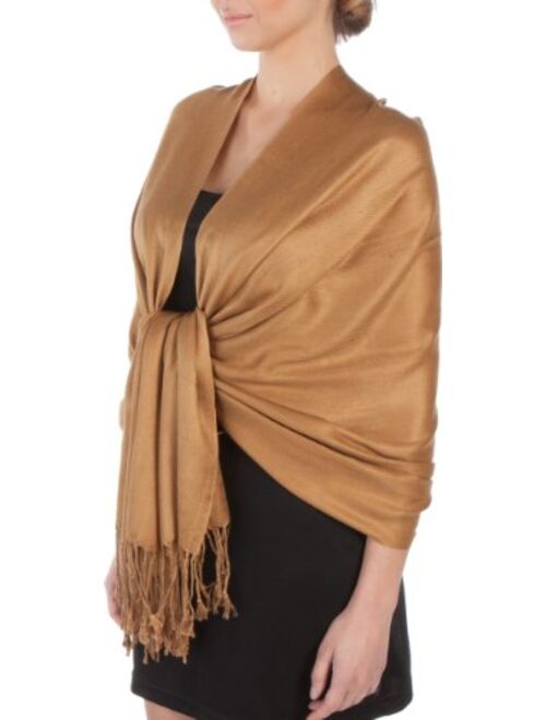 Sakkas Silky Solid Soft Pashmina Shawl Wrap Stole