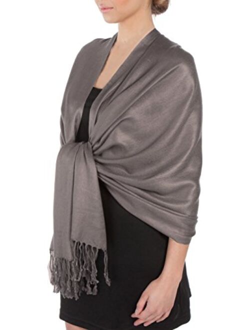 Sakkas Silky Solid Soft Pashmina Shawl Wrap Stole