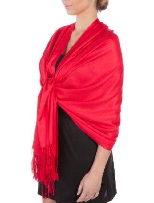 Sakkas Silky Solid Soft Pashmina Shawl Wrap Stole