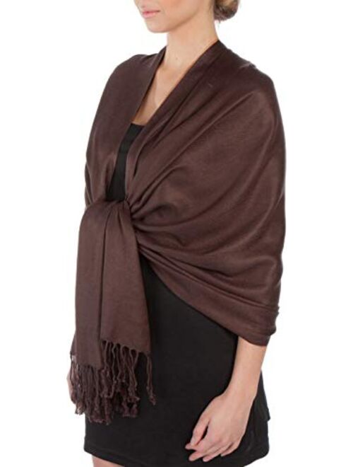 Sakkas Silky Solid Soft Pashmina Shawl Wrap Stole