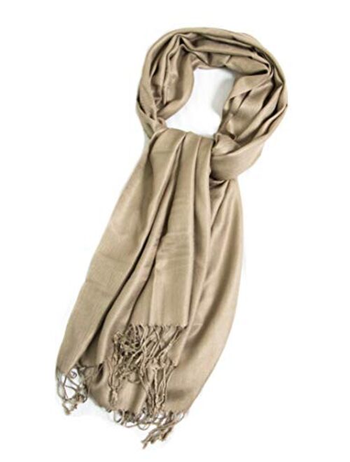 Sakkas Silky Solid Soft Pashmina Shawl Wrap Stole