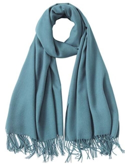 Womens Large Soft Cashmere Feel Pashmina Shawls Wraps Light Scarf