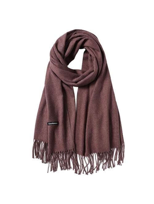 MaaMgic Womens Large Soft Cashmere Feel Pashmina Shawls Wraps Light Scarf