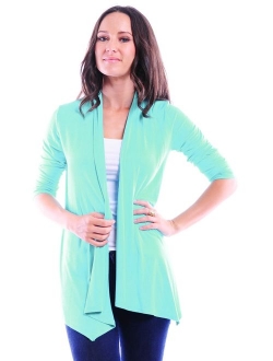 Simply Ravishing SR Women's Basic Various Style Sleeve Open Cardigan (Size: Small-5X)