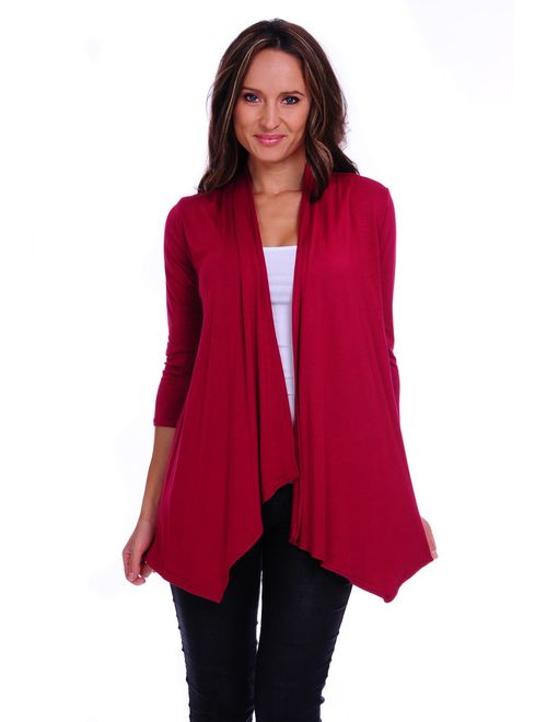 Simply Ravishing SR Women's Basic Various Style Sleeve Open Cardigan (Size: Small-5X)