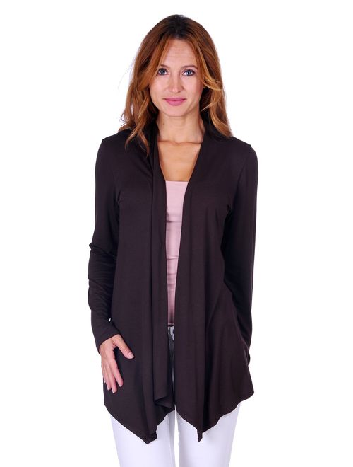 Simply Ravishing SR Women's Basic Various Style Sleeve Open Cardigan (Size: Small-5X)