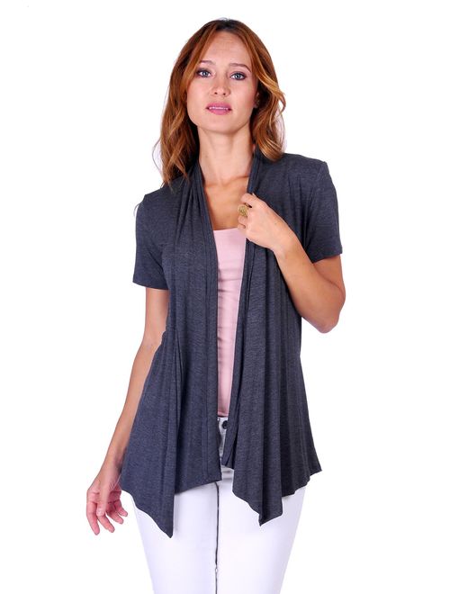 Simply Ravishing SR Women's Basic Various Style Sleeve Open Cardigan (Size: Small-5X)