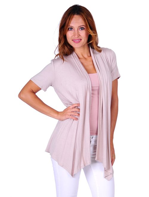 Simply Ravishing SR Women's Basic Various Style Sleeve Open Cardigan (Size: Small-5X)