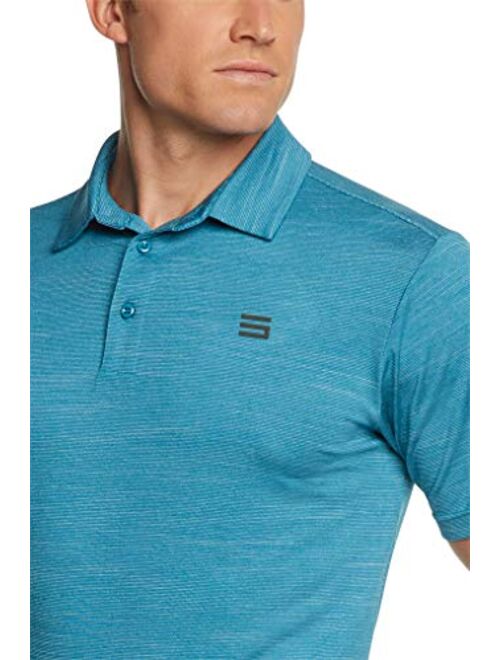 Three Sixty Six Golf Shirts for Men - Dry Fit Short-Sleeve Polo, Athletic Casual Collared T-Shirt