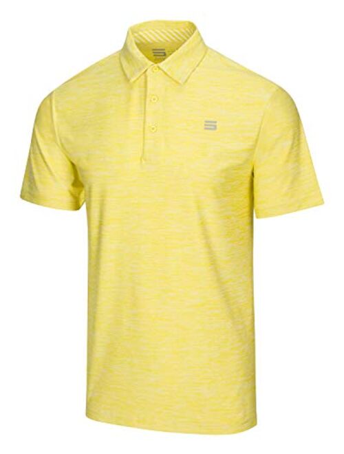 Three Sixty Six Golf Shirts for Men - Dry Fit Short-Sleeve Polo, Athletic Casual Collared T-Shirt