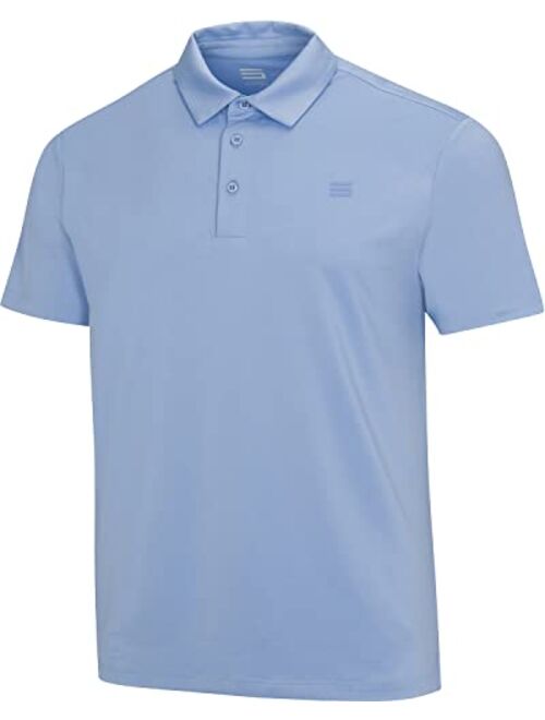 Three Sixty Six Golf Shirts for Men - Dry Fit Short-Sleeve Polo, Athletic Casual Collared T-Shirt