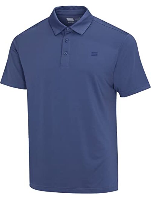 Three Sixty Six Golf Shirts for Men - Dry Fit Short-Sleeve Polo, Athletic Casual Collared T-Shirt