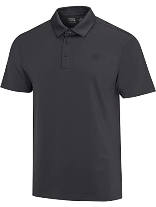 Three Sixty Six Golf Shirts for Men - Dry Fit Short-Sleeve Polo, Athletic Casual Collared T-Shirt