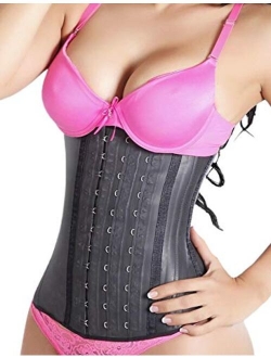 LadySlim by NuvoFit Lady Slim Fajas Colombiana Latex Waist Trainer/Cincher/Trimmer/Corset Weight Loss Shaper