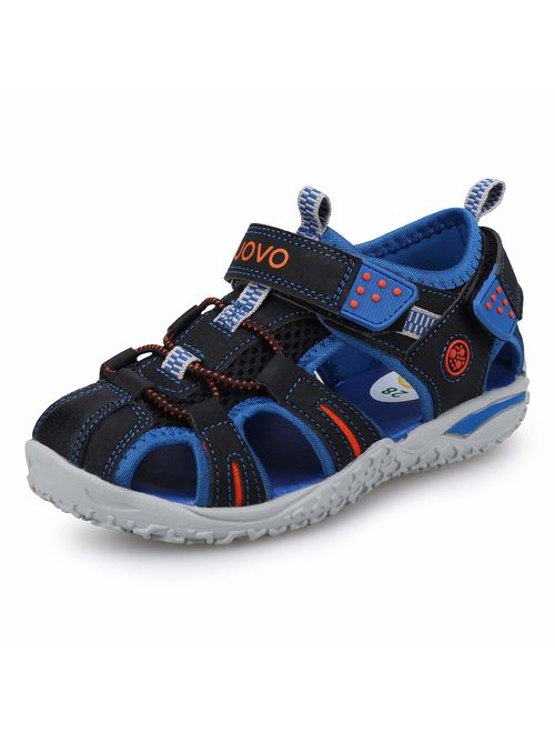 UOVO Boys Sandals Kids Sandals Hiking Athletic Closed-Toe Beach Summer Sandals for Boys Quick-Drying