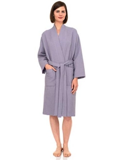 TowelSelections Women's Robe, Kimono Waffle Spa Bathrobe