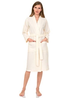 TowelSelections Women's Robe, Kimono Waffle Spa Bathrobe