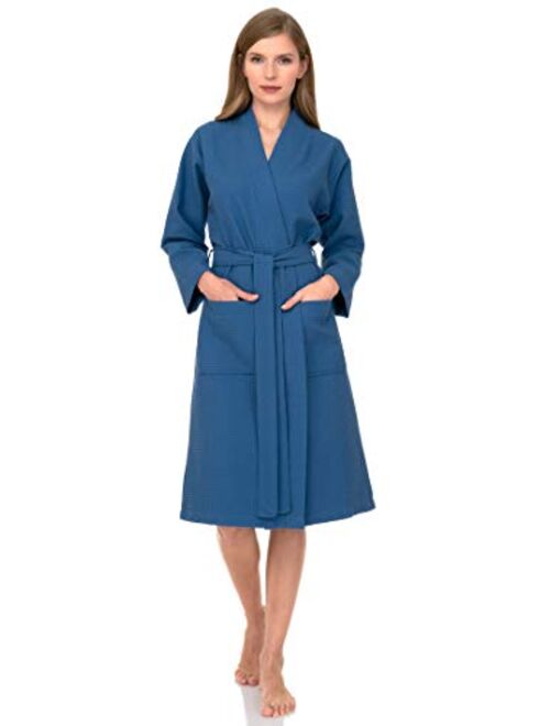 TowelSelections Women's Robe, Kimono Waffle Spa Bathrobe