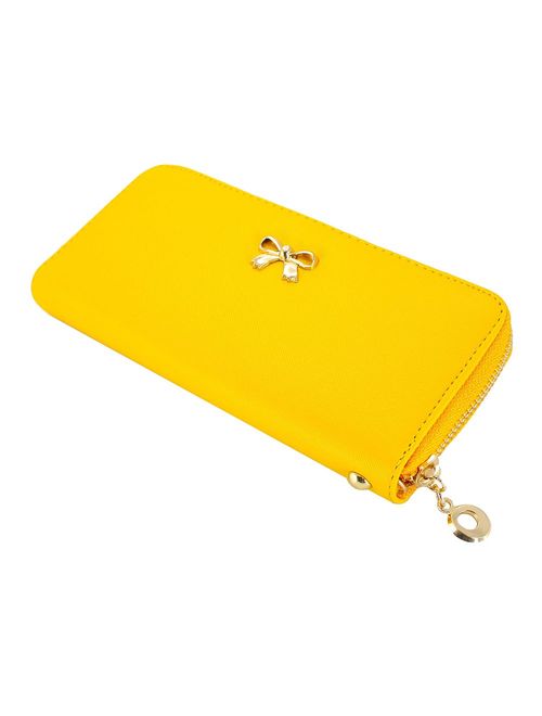 GEARONIC TM Women Wallet Long Clutch Faux Leather Card Holder Fashion Purse Lady Woman Handbag Bag