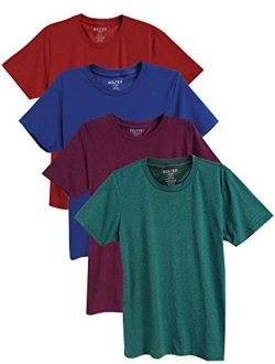 Bolter 4 Pack Men's Everyday Cotton Blend Short Sleeve T-Shirt