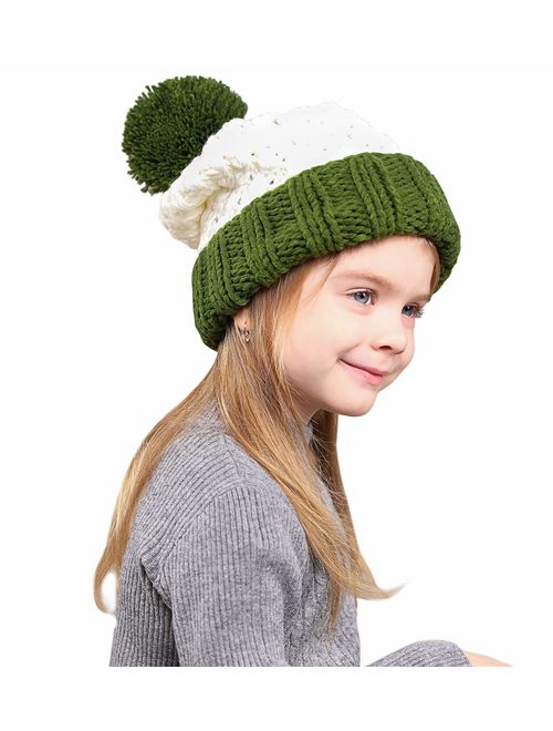 Sumolux Winter Kids Warm Cat Animal Hats Knitted Coif Hood Scarf Beanies for Autumn Winter